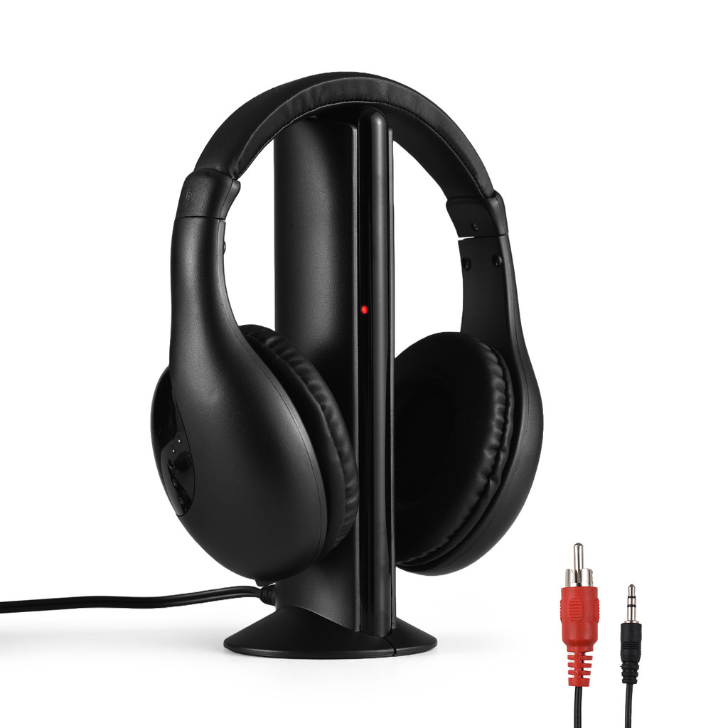 [Em Estoque] Fones De Ouvido Sem Fio Para Assistir TV Com Transmissor E Decodificador 5 1 Fone Alcance De 98 Pés Rádios