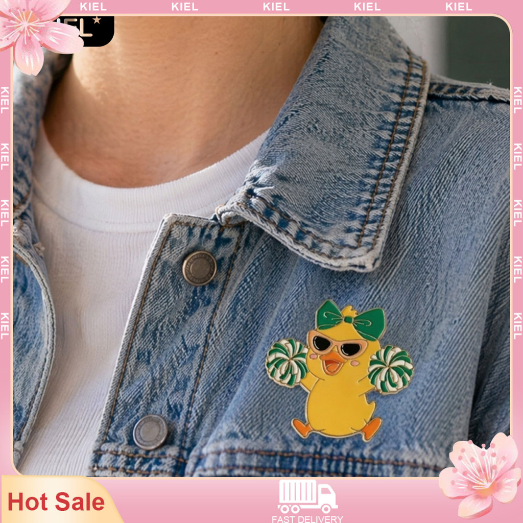KIEL ☆ Broche De Tecnologia Esmaltada , Pino Em Forma De Pato Líderes De Torcida De Anime De Desenho Animado , Pequeno R