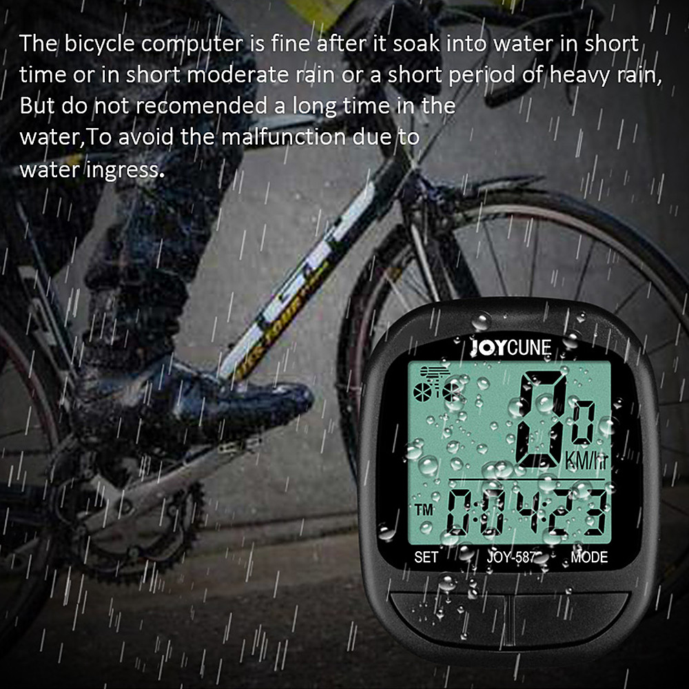 [Em Estoque] Computador De Bicicleta Velocímetro Com Fio À Prova D'água E Odômetro Cronômetro Ciclo Display LED Para Ext