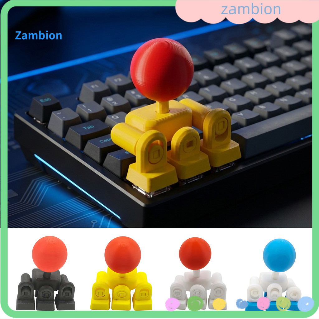 Vintage Game Joystick Keycap 3D Impresso Novidade Teclado Mecânico 4 Teclas Linkage Mini Fighting Control