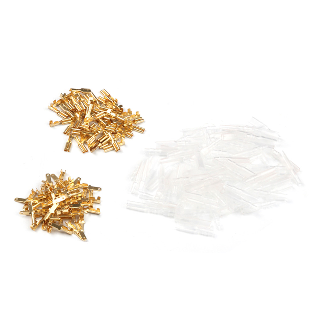 200PCS 2.8mm Bloco Terminal De Conexão Barreira Elétrica Fio Conector Kit Conjunto