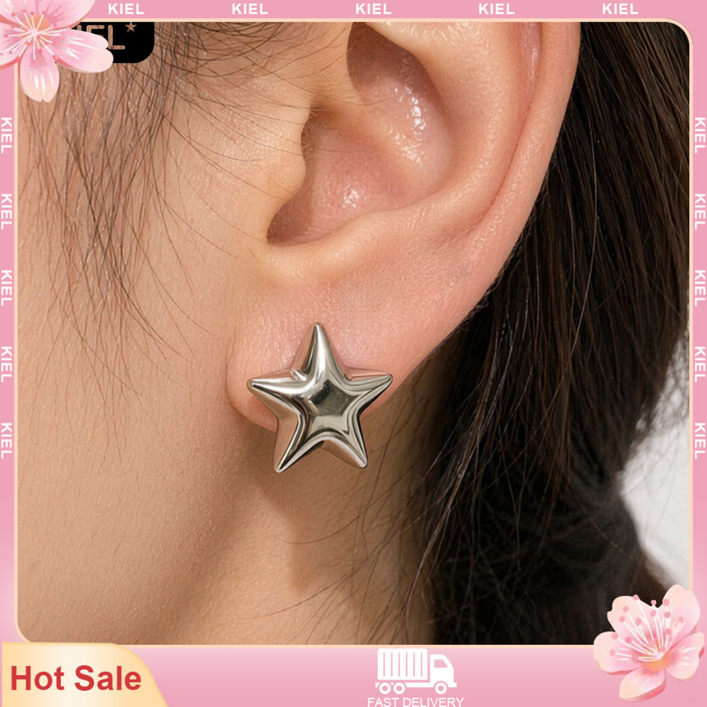 KIEL ☆ 1 Par Feminino Liga Estrela Orelha Studs , Hipoalergênico Minimalista Brincos , Moda Jóias Presente Para Namorada