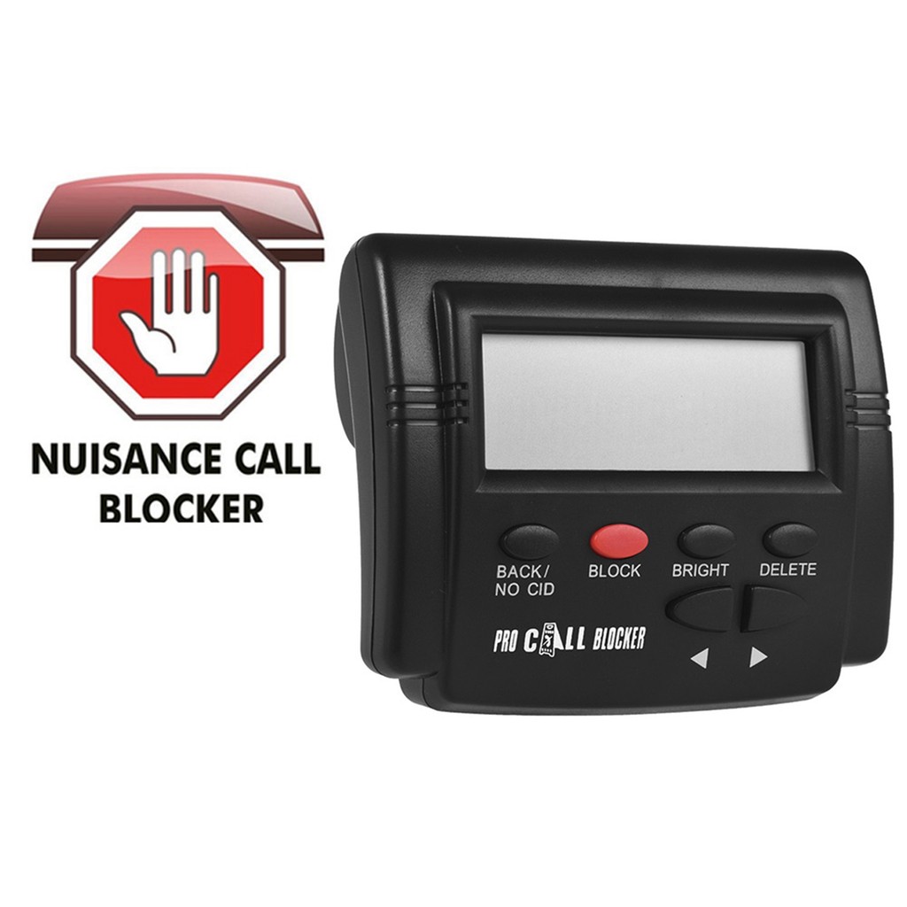 [Em Estoque] CT-CID803 PLUS Caller ID Box Bloqueador De Chamadas Parar Dispositivos De Nuisance Tela LCD Com 1500 Número