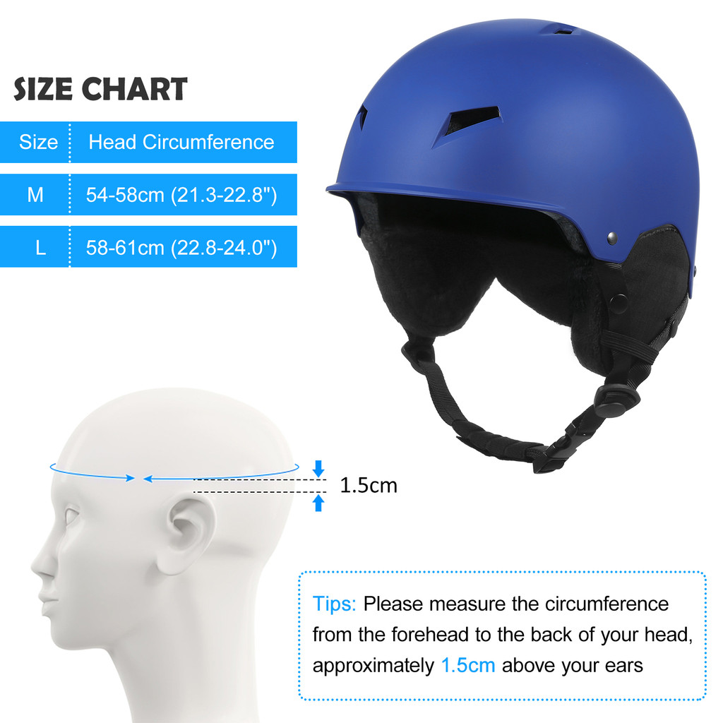 [Em Estoque] Capacete De Neve Feminino Masculino Com Protetor De Orelha Removível , Óculos De Snowboard , Alça Fixa , Se