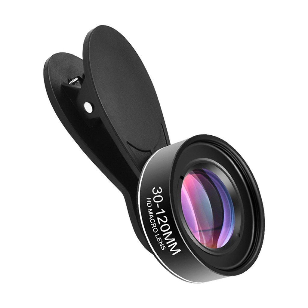 Lente Macro Universal Para Celular , Câmera De smartphone De 30 Mm-120 , Sem Distorção Com Pano De Limpeza , Caixa De Ar