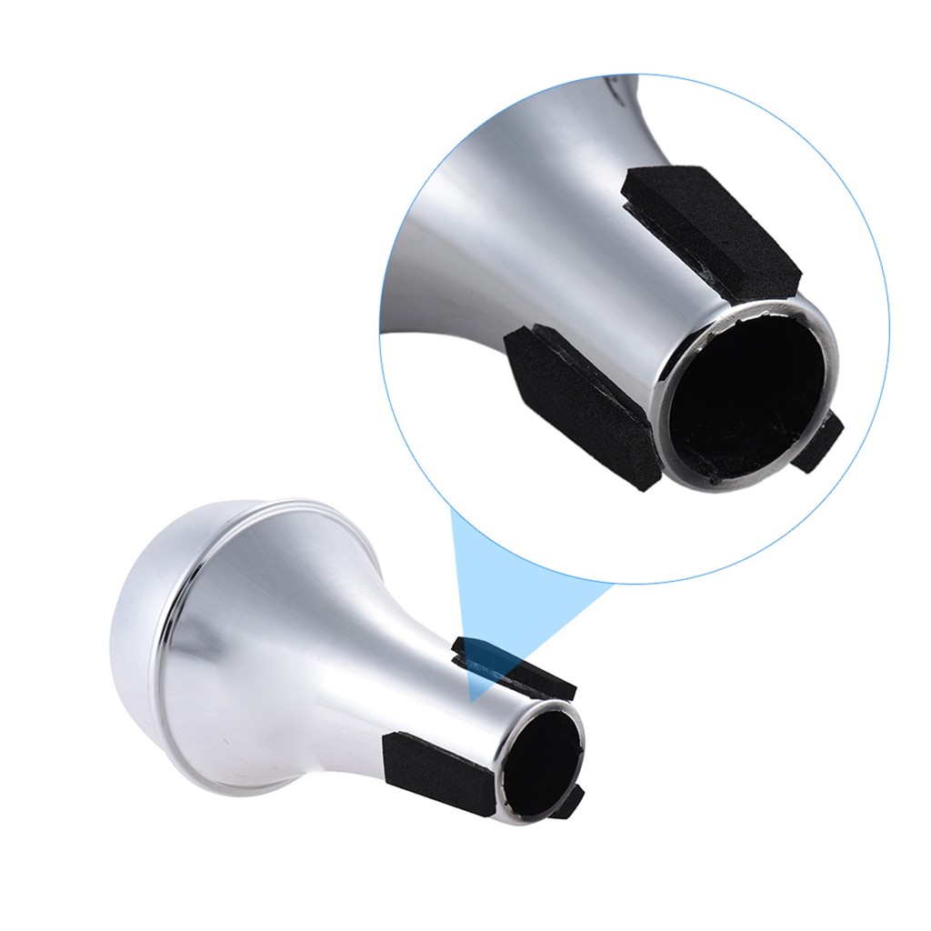 Cawdbr Mini Trompete De Prática Leve Silenciador Mudo Reto Sourdine Material ABS