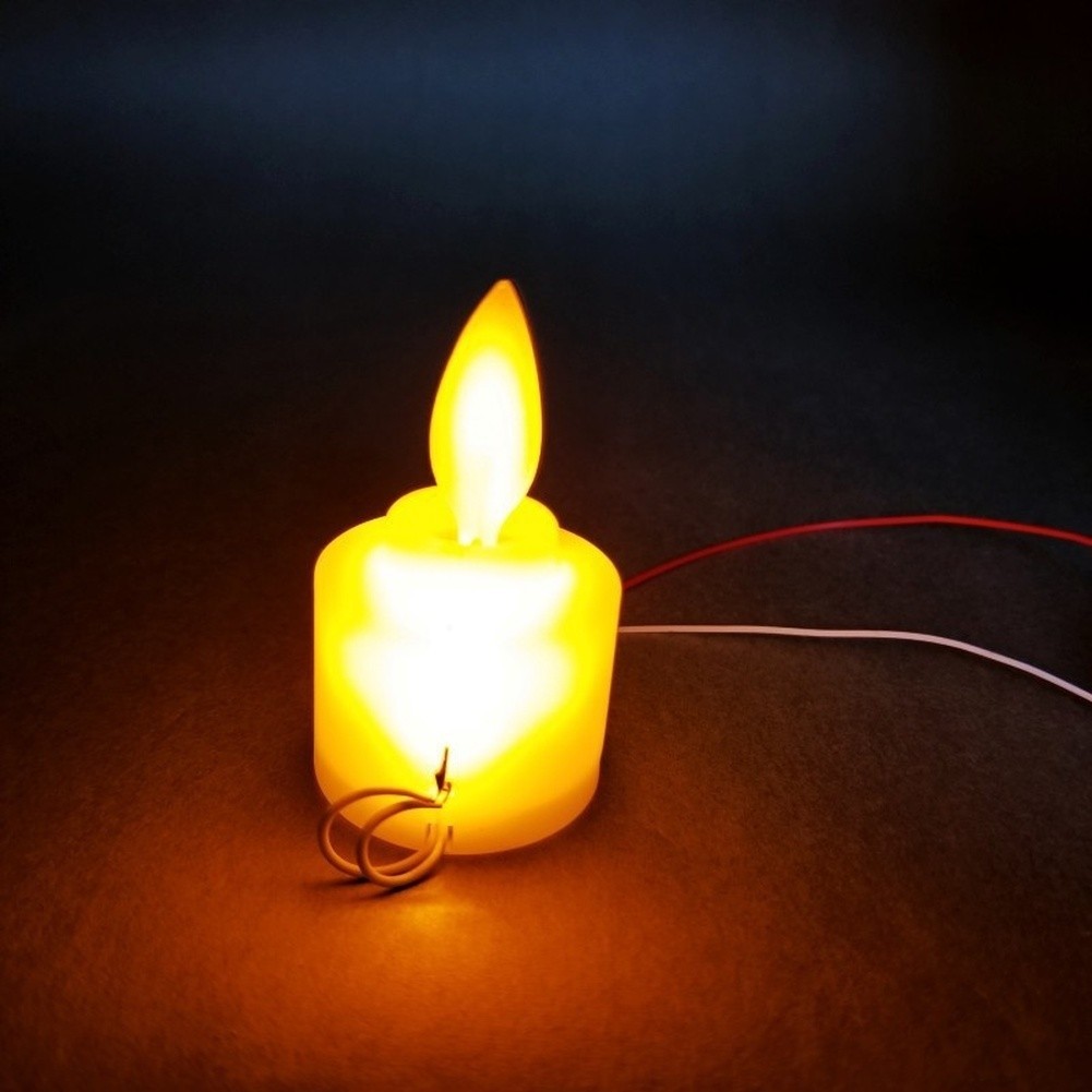 Luz De Vela De Chama Cintilante Solar De 3.7 V Com Função Oscilante Placa PCBA