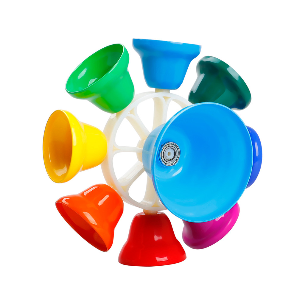 [Em Estoque] Instrumento De Percussão De Sino De Mão De 8 Notas Brinquedo Musical Com Sitck Para Crianças Pequenas Educa