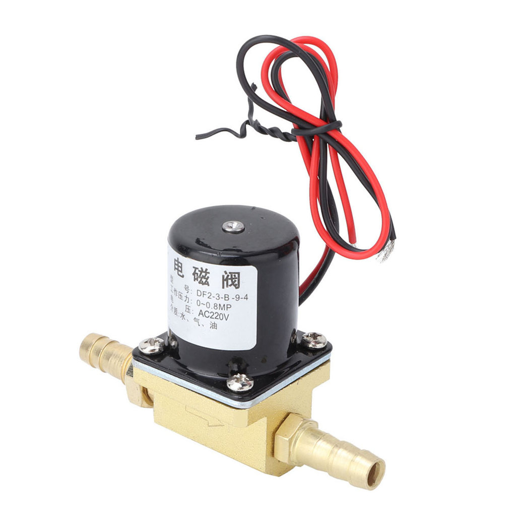 [Em Estoque] Válvula Solenóide De Máquina De Solda 0 ~ 0.8mpa Para Gás De Água Aron CO2 G1/8'(AC220V)