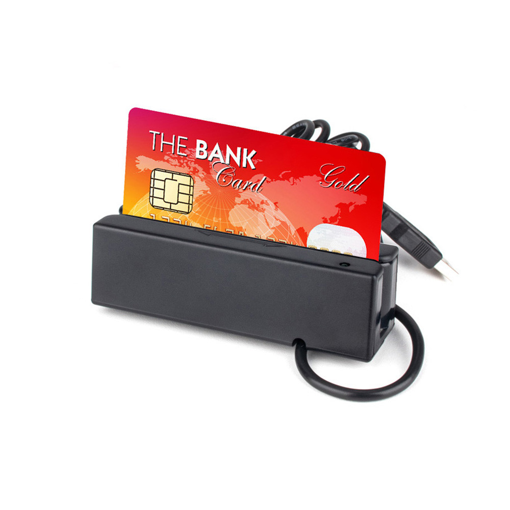 [Em Estoque] Leitor De Cartão De Listra Magnética De 3 Faixas Máquina De Limpeza USB Mini Smart Para Sistemas Bancários/
