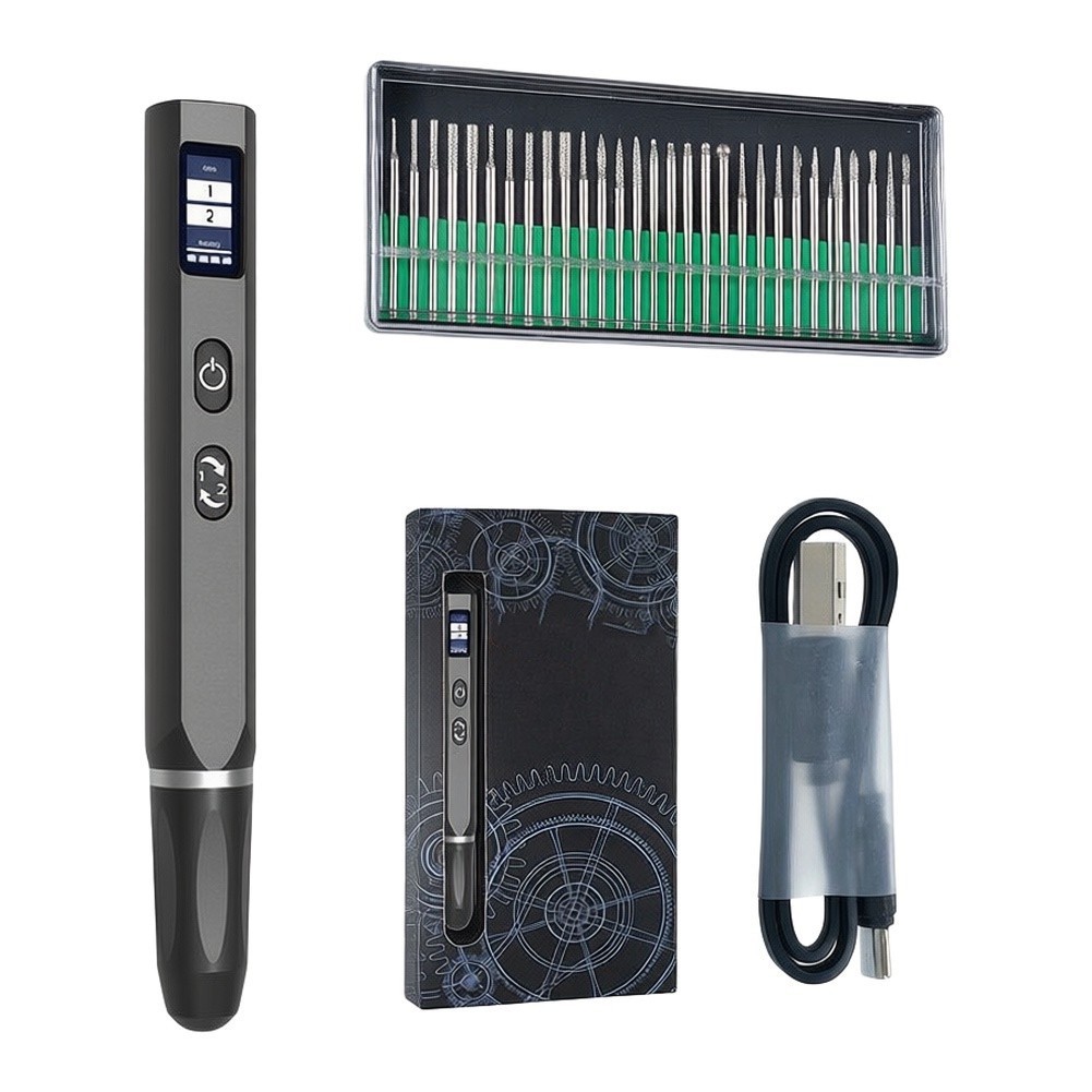 NEW 30 Em 1 Para Mini Caneta De Gravação Elétrica : Ferramenta Recarregável USB Arte E Artesanato