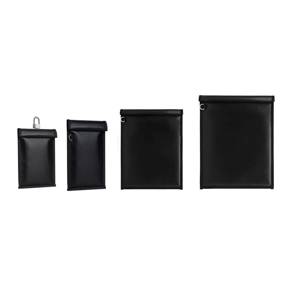 Mmhmbr Pacote Com 4 Bolsas Faraday Retardador De Chamas Bolsa De Proteção De Sinal À Prova De Fogo Bloqueador De Telefon