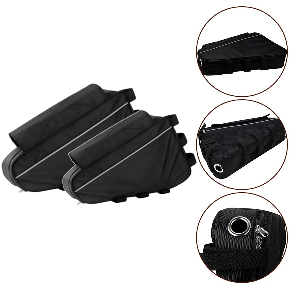 [MTN] Bolsa Triangular Para Bicicleta Elétrica , Quadro De mountain bike , Preta