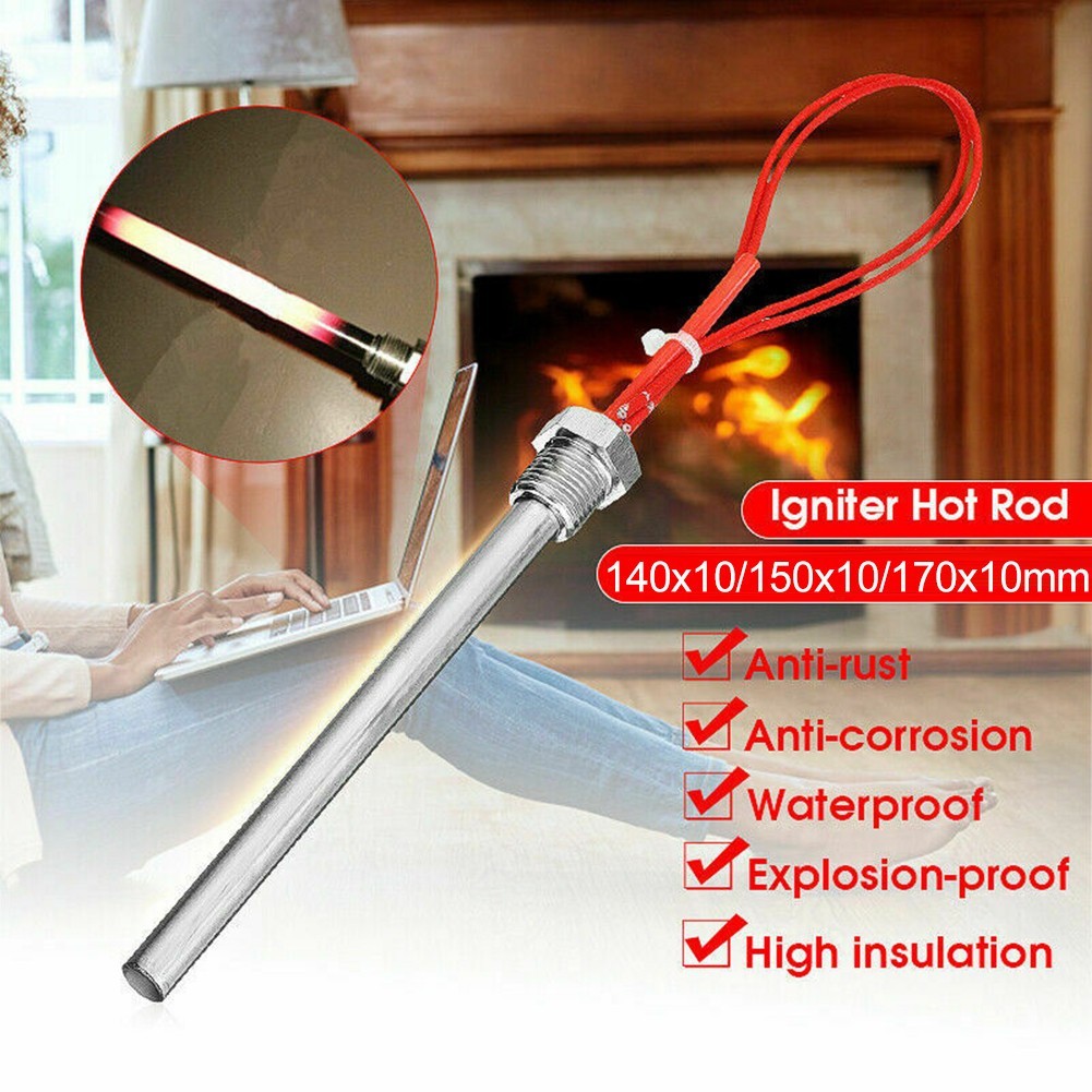 [BUHO] 220V Lgniter Haste Quente Pellet De Madeira Tubo De Aquecimento Lareira Grill Fogão Parte