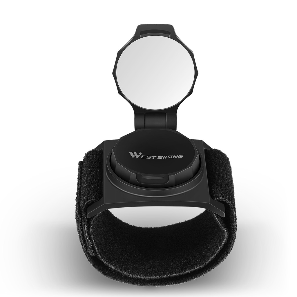 Espelho Retrovisor De Pulso Para Bicicleta WEST BIKING 360 ° Girar Refletor Convexo Braço Ciclo Acessórios Ajustável Rot