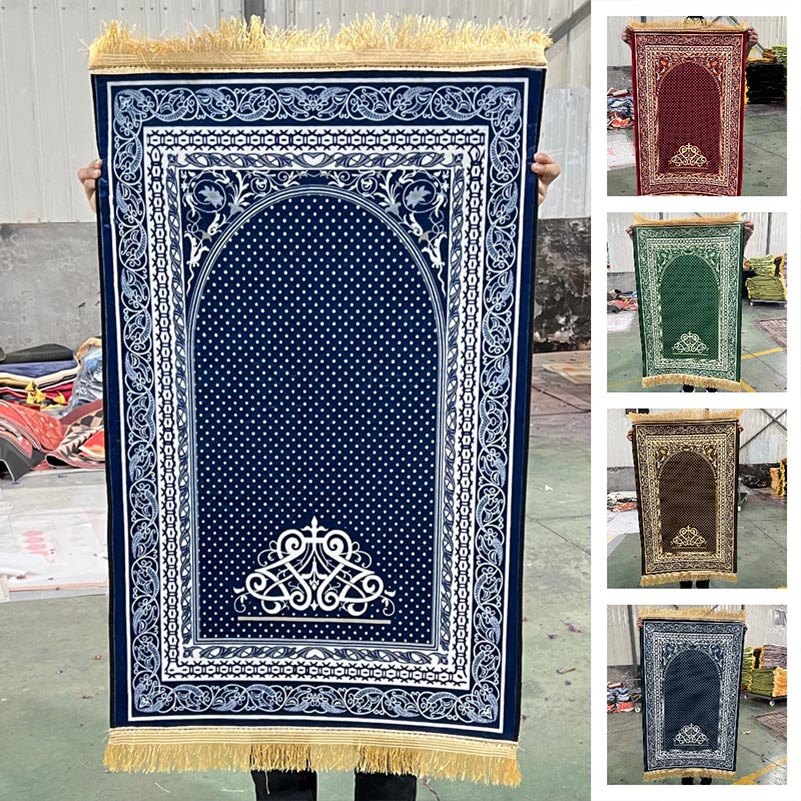 Imagem Macio Viagem Eid Adoração Esteira Kneel Tapete De Chão Antiderrapante Portátil Oração