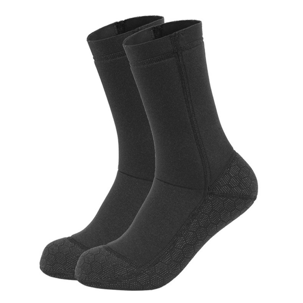 [Snowind1] 3MM Neoprene Wetsuit Meias Quentes Mergulho Inverno Praia Botas Sapatos Antiderrapantes Surf