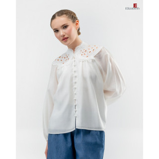 Elizabeth-Blusa Feminina Casual | Manga Longa 0559-3901