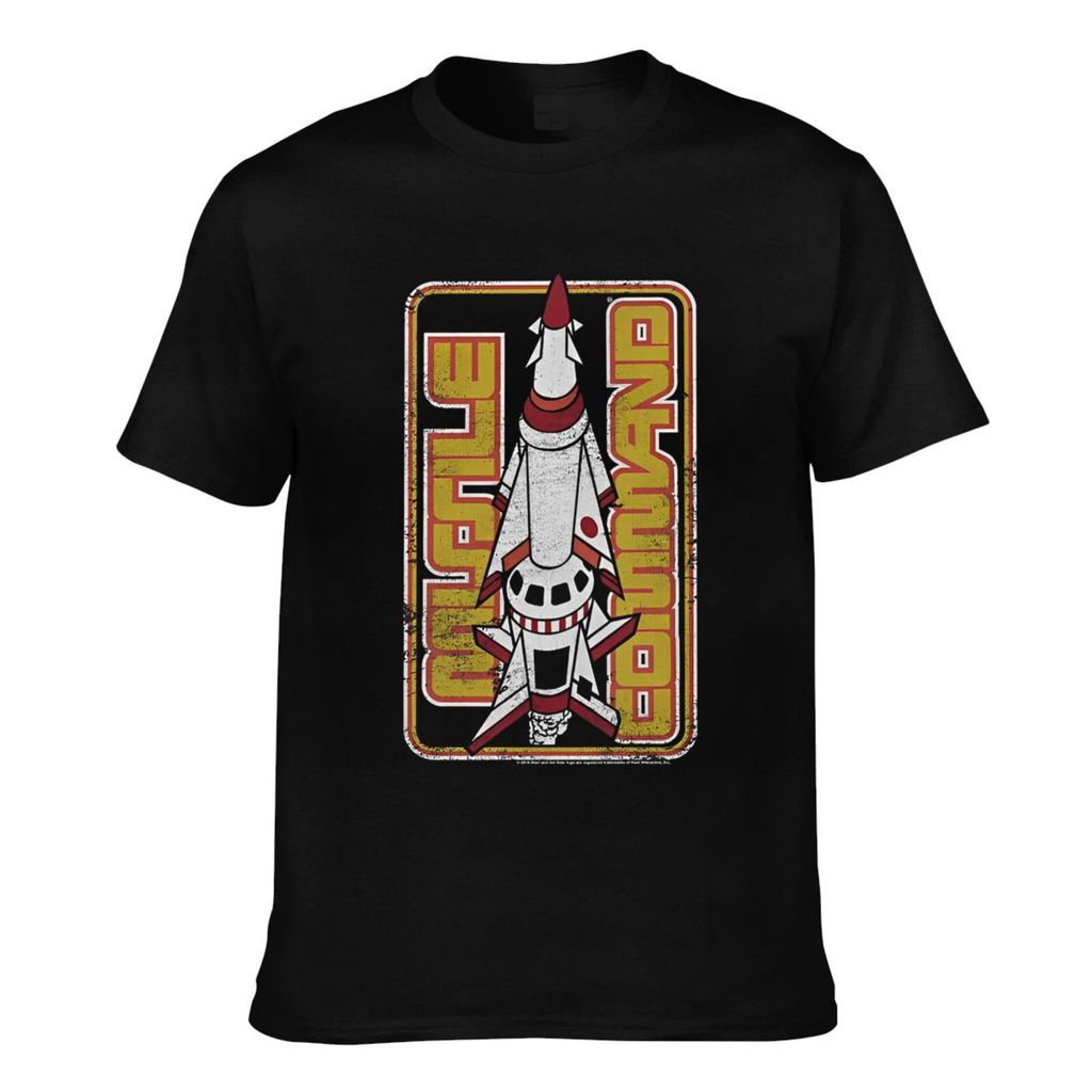 Verão Legal Camiseta Atari Míssil Comando Retro 1980 Jogo De Arcade Boa Qualidade Masculina