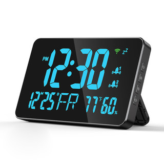 [Novo Estoque Pronto] Tuya WiFi Desktop Relógio Calendário Termômetro Inteligente Higrômetro Com Digital L