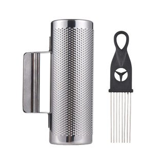 [Snowind1] Instrumento Guiro De Aço Inoxidável De 8 Polegadas Com Raspador Shaker Treinamento De Percussão Latina Também