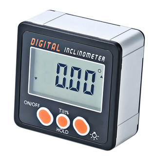 [Novo Estoque Pronto] Inclinômetro Digital 0-360 ° Caixa Cônica A Da Liga De Alumínio Do Transferidor Eletrônico
