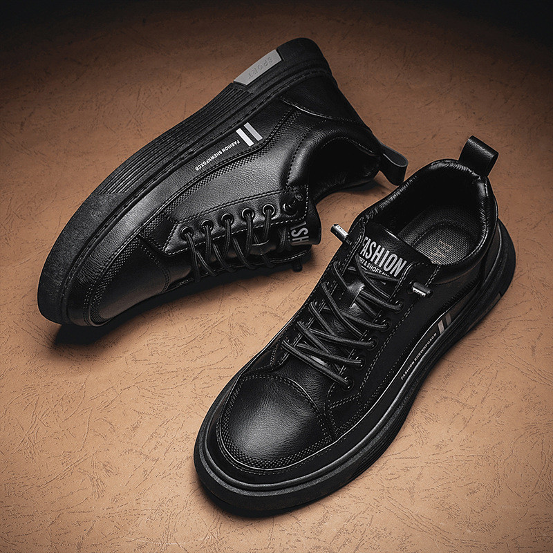 Sapatos masculinos sapatos casuais sapatos brancos capa pé tênis de fibra couro sapatos esportivos ao vivo sapatos mascu