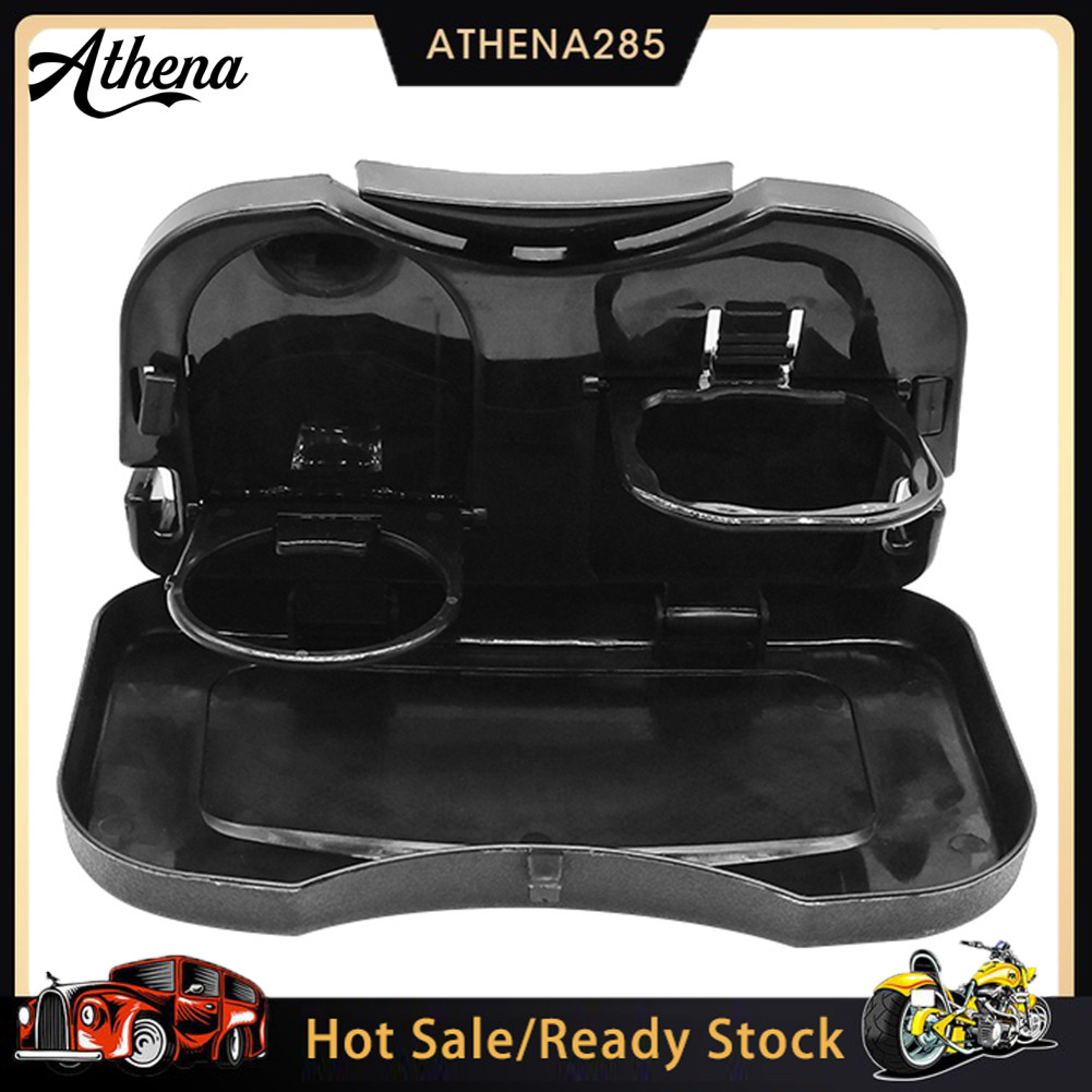 ATH_Folding Car Travel Back Seat Mesa De Armazenamento Bebida Comida Copo Bandeja Suporte