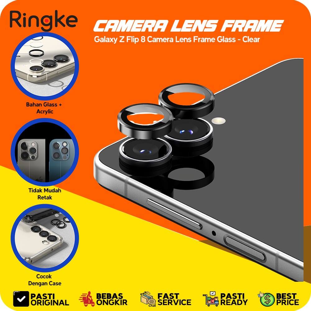 Ringke Compatível Com Samsung Galaxy Z Flip 8 Moldura De Lente De Câmera Proteto