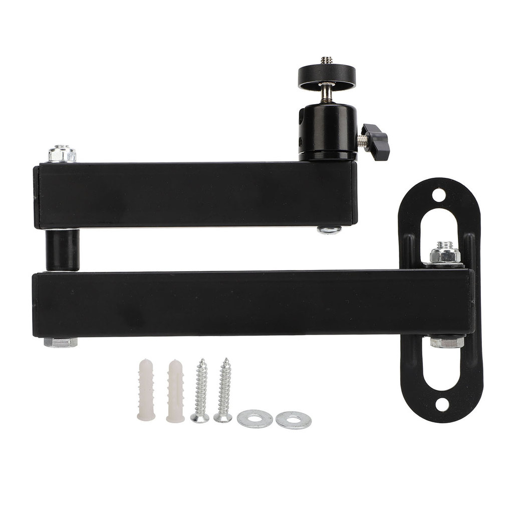 [Andoer.br] Suporte Dobrável Para Projetor Universal Ajustável Montado Na Parede 20-35 Cm 1/4 Polegada Inter
