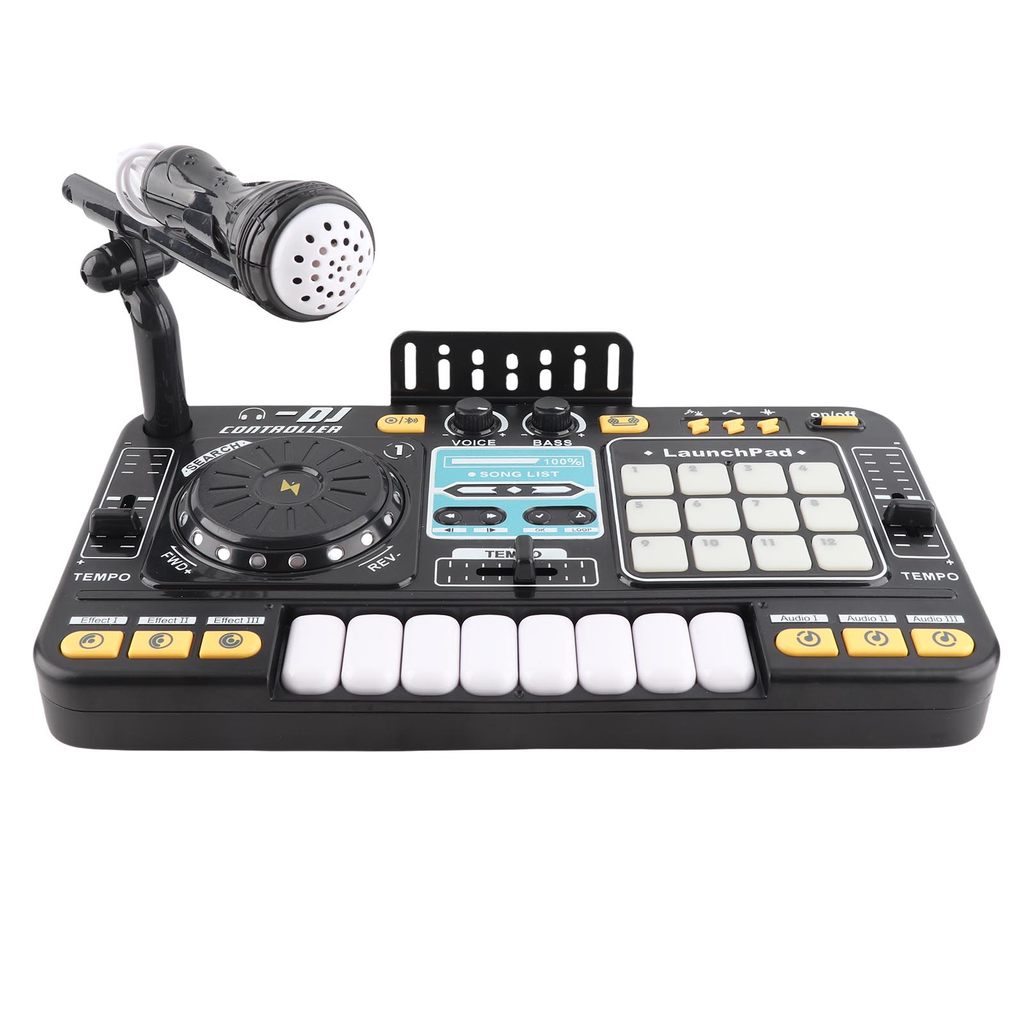 ((Venda quente) DJ Mixer, DJ de música eletrônica, com luz, músicas, efeitos sonoros, microfone