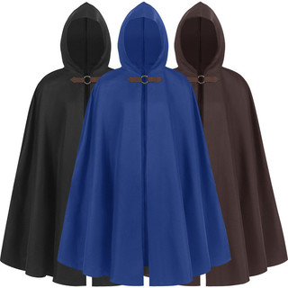 Túnica Masculina Com Capuz Robe Halloween Cosplay Traje Manto Capa