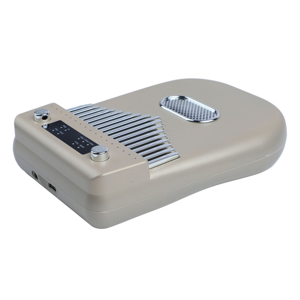 fgstbr 17 Teclas Eletrônico Inteligente Kalimba Polegar Piano Instrumento Musical Portátil Com Partituras Para Criança A