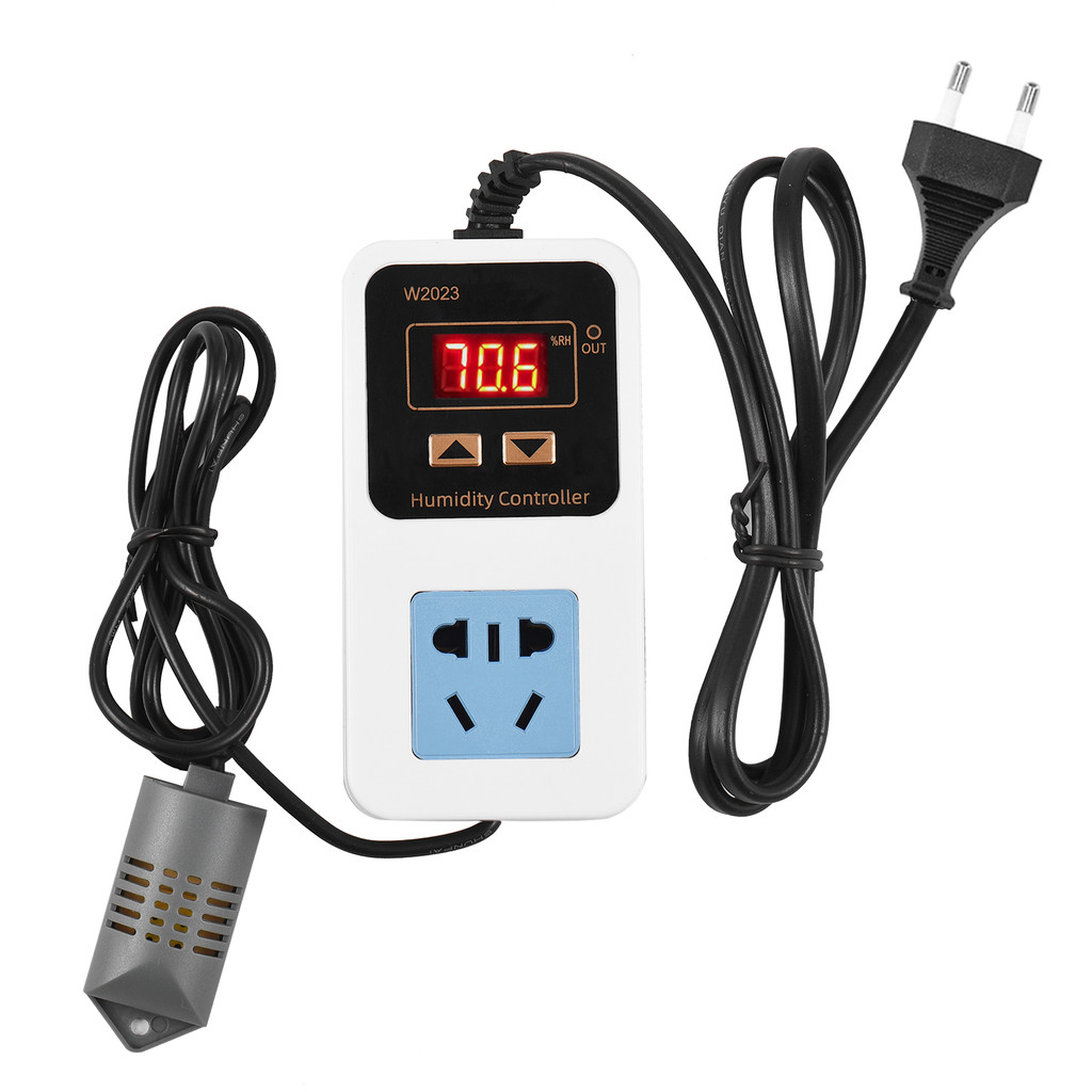 [Novo Estoque Pronto] 110-220V 10A 1500W Controlador Eletrônico De Umidade Display Digital Inteligente Cont
