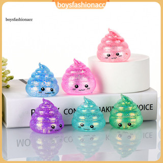 boysfashionacc Desenho Animado Cocô Brinquedo Fidget Alívio Do Estresse Glitter Brincadeira Espremer Sensorial Pitada Cr