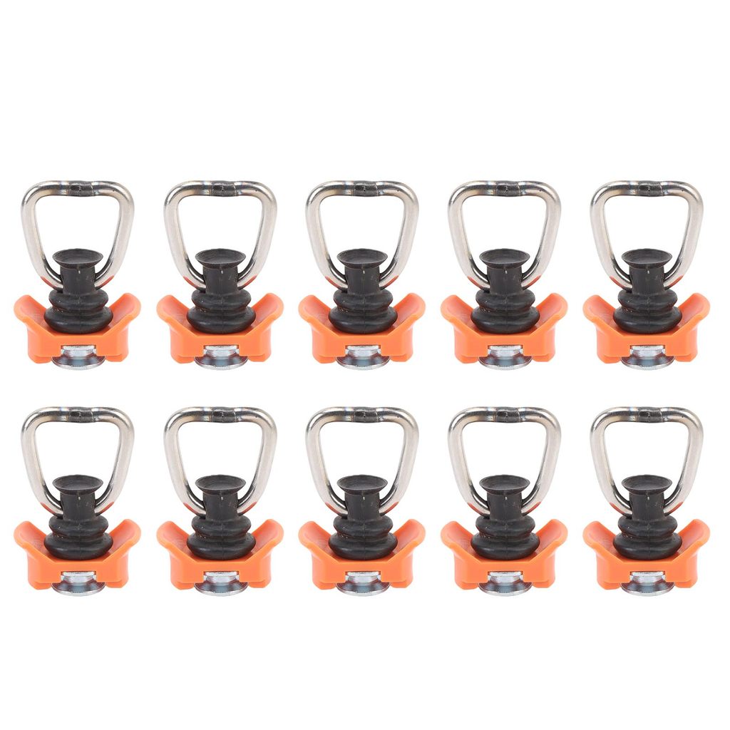 [Em Estoque] 10 Pcs L Track Stud Fitting Com Anel D Heavy Duty 1333 Lb Capacidade Rail Tie Down Para Van Pickup Truck La