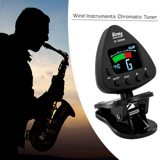 Sicibr eno ET 3000W Afinador De Instrumentos De Sopro Suporta Microfone E Modos De Afinação Com Clipe Para Saxofone Clar