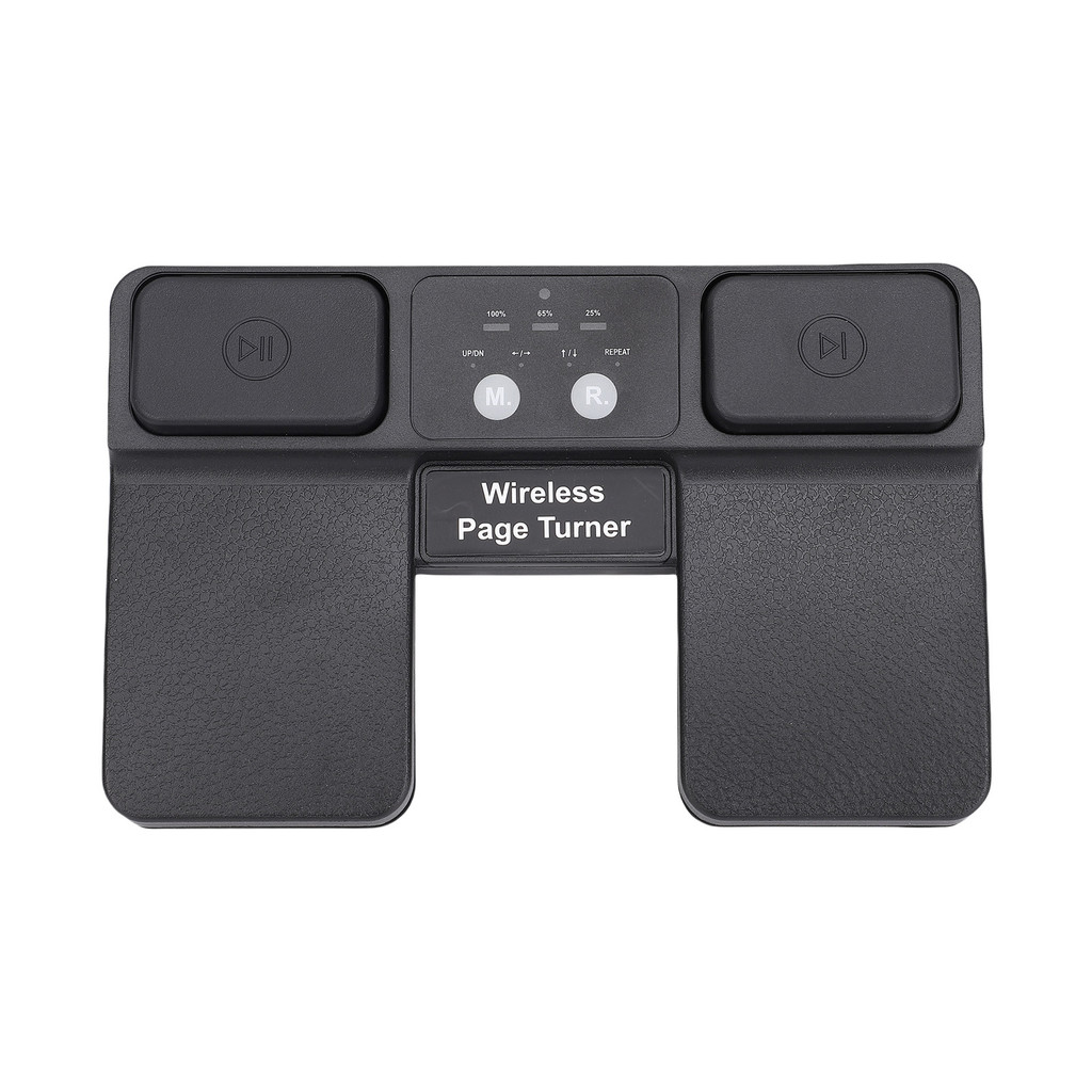 Tggbr Pedal Turner De Página Sem Fio BT Música Portátil Para Piano Guitarra Tablets Smartphones Pé Silencioso Recarregáv