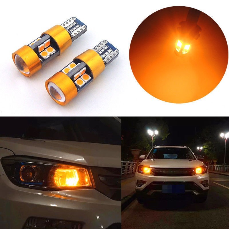 Twice1 Par Âmbar Posição Do Carro Estacionamento Luzes Da Cidade Para Lâmpada LED T10 168 194 2825 19SMD