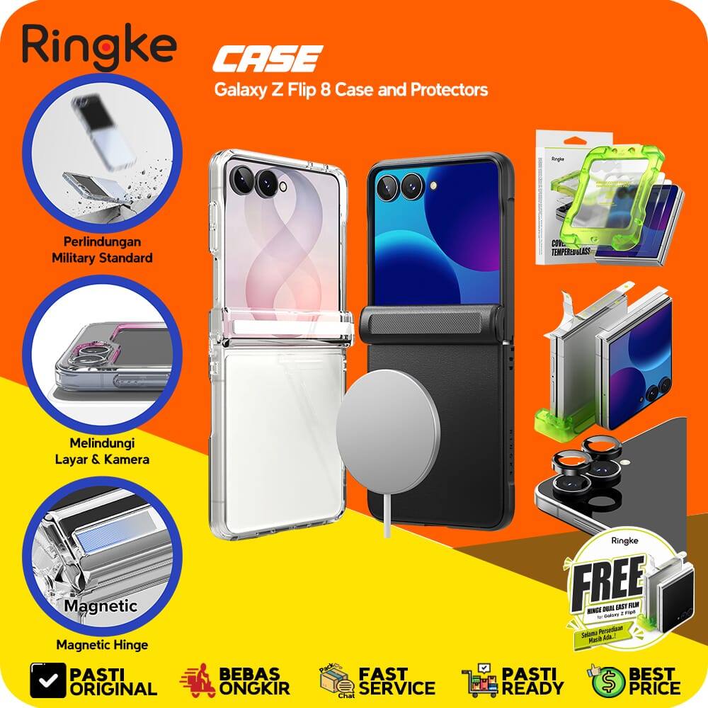 Protetor De Tela LAYAR Ringke Casing Para Samsung Galaxy Z Flip 8 Fusion/Onyx/Fl