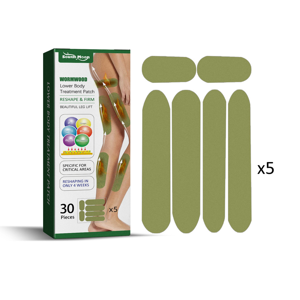 Pretfy 30 Pcs Artemísia Perna Patch Moxabustão Escultura Preguiçosa E Levantamento Para Remover Flabby Saggy