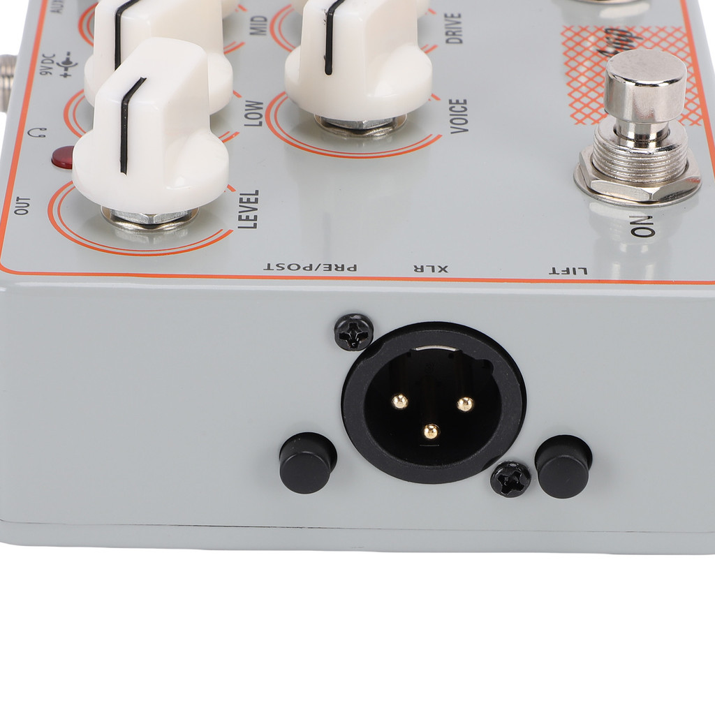 [DOP1] Pedal Simulador De Amplificador De Guitarra 4 Em 1 DI Box Entrada AUX Saída De Fone De Ouvido Caixa De Metal Gabi