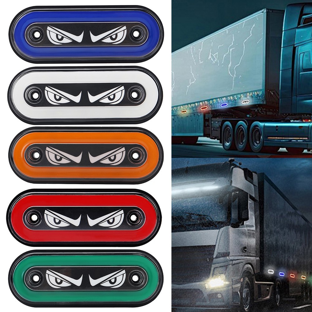 ⚡ Venda Quente 12V/24V Led Marcador Lateral Luz Caminhão Motocicleta Olhos Traseira [knwh-br]