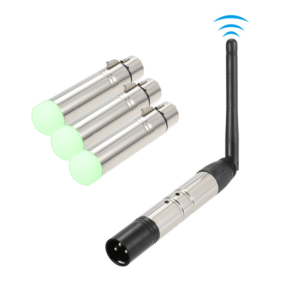[PHO1] DMX512 4PCS Kit Receptor Transmissor Portátil 2.4G ISM Sem Fio Para Festa DJ Show Club Disco KTV Luminária De Pal