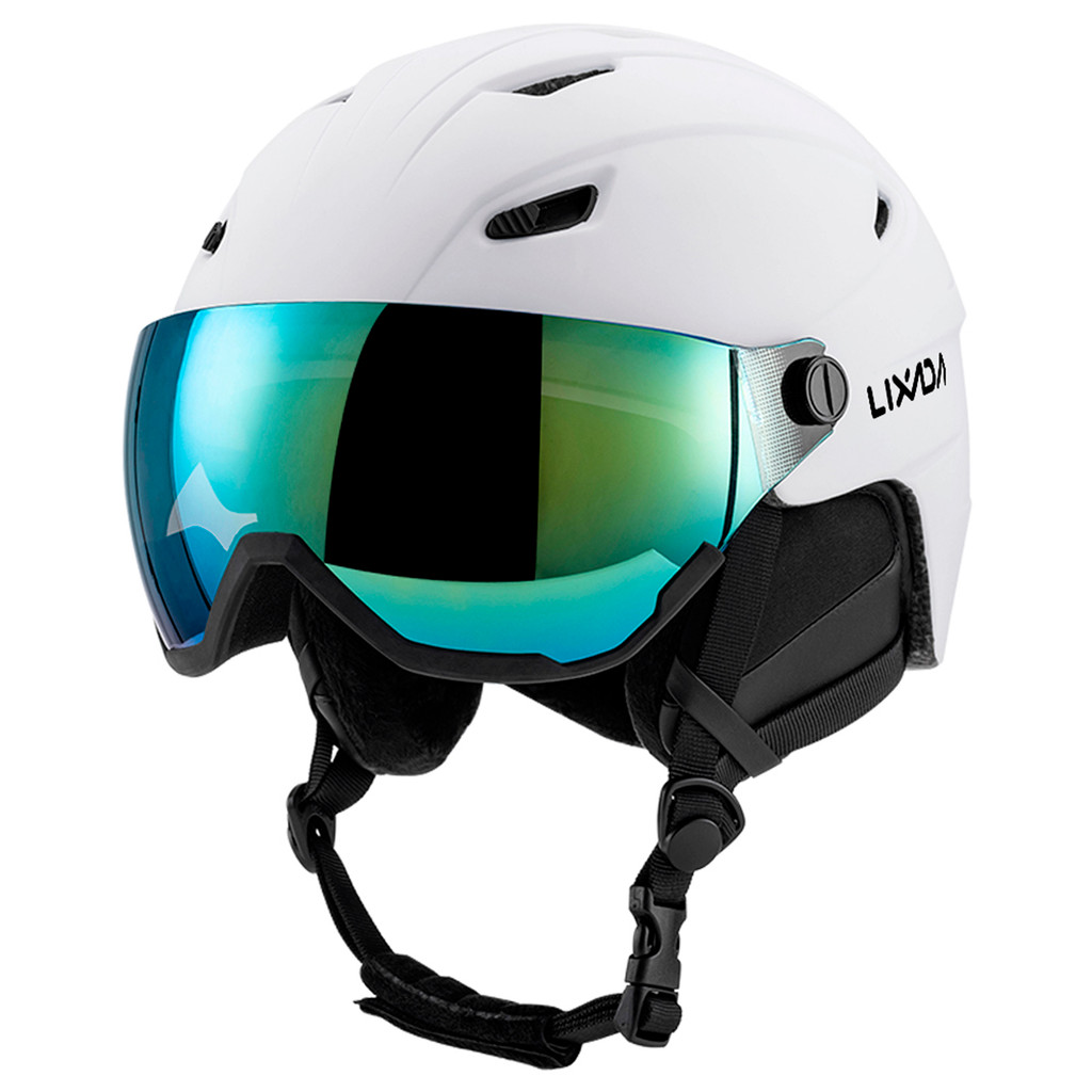 [Doch-Fast Ship] Capacete De Esqui Integrado Para Homens E Mulheres Snowboard Com Óculos De Viseira Removível
