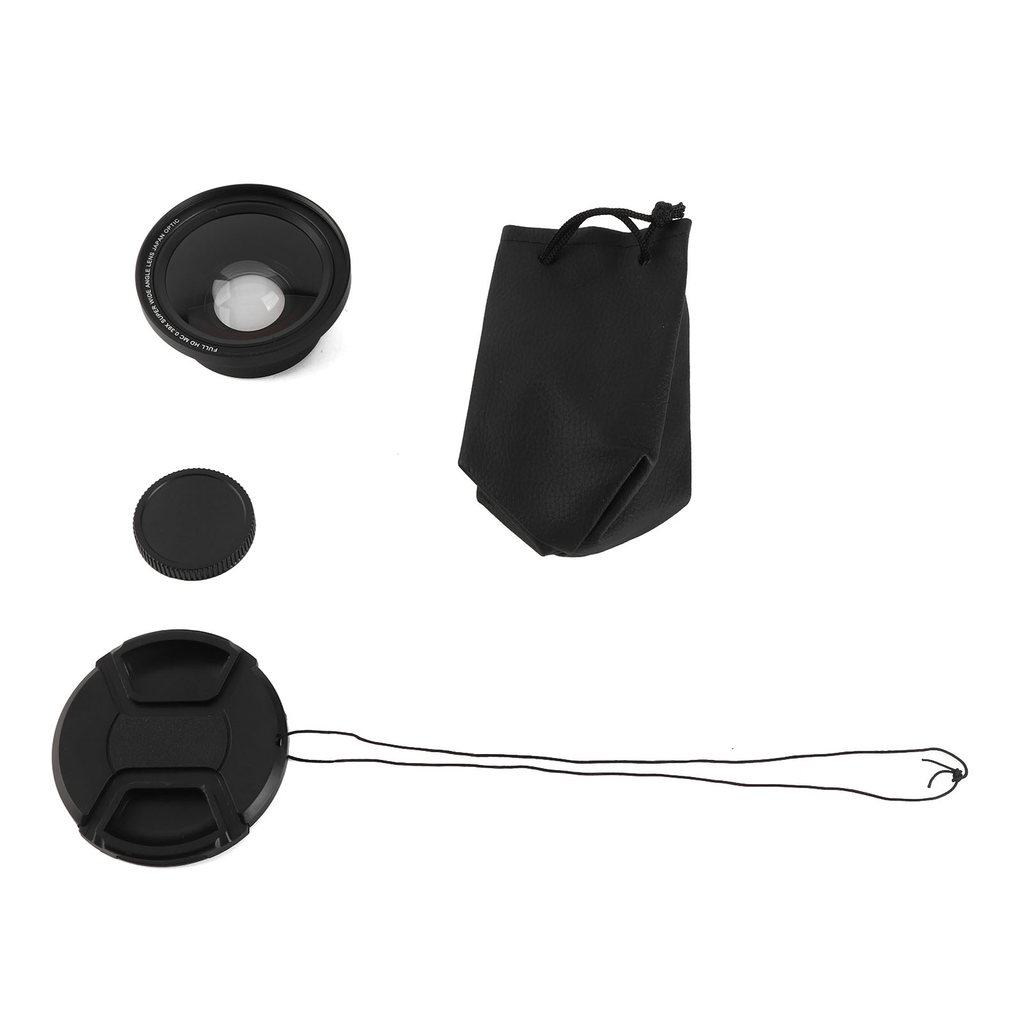 [Enviar Em 24h] Lente Grande Angular Para Câmera De Vídeo Digital 0.39X 37mm Interface HD Profissional D4993