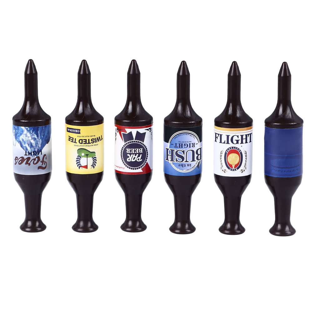 6 Pçs Mini Garrafa De Cerveja Camisetas De Golfe Plástico Engraçado Conjunto Presente Exclusivo Para Homem E Mulher