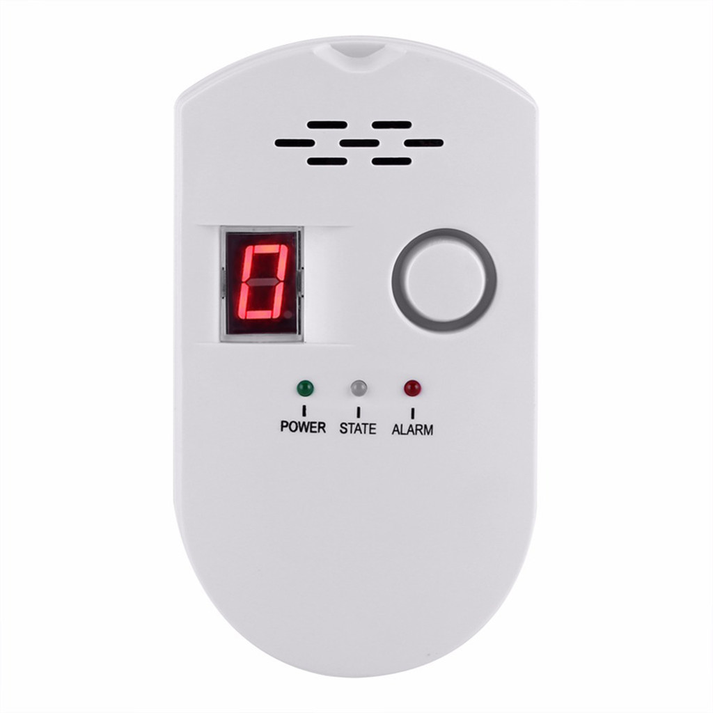 wohobr BRJ-502D Plug-in Digital Detector De Gás Natural Alarme Doméstico De Alta Sensibilidade Monitor De Vazamento De C
