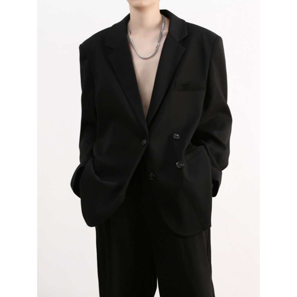 Almofadas de ombro bonito pequeno terno masculino 2023 novo estilo outono solto coreano Casual terno na moda jaqueta Hig