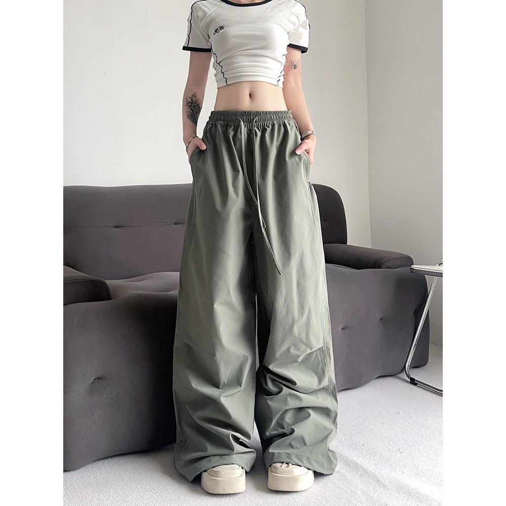 Hip Hop americano macacão masculino primavera verão hiphop Street Wear casal paraquedista calças de perna larga calças e